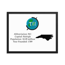 Load image into Gallery viewer, TII - Limited Edition North Carolina Print (Framed)
