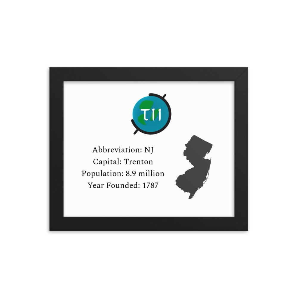 TII - Limited Edition New Jersey Print (Framed)